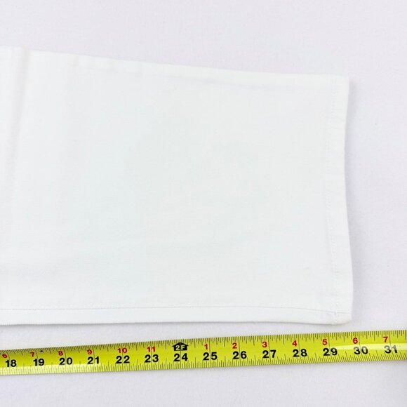 NWT Terra & Sky Women's Straight High Rise Stretch White Denim Jeans Plus Sz 24W - Picture 9 of 9